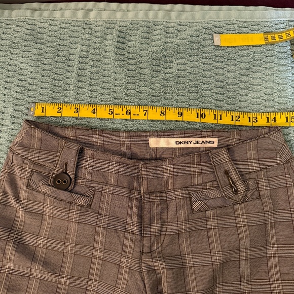 DKNY Plaid Pants SZ 5 early 2000's - Picture 4 of 9